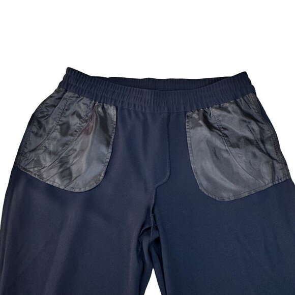 NWOT J.Crew Ankle Pants Sz10 Dark Blue Drawstring High Rise Cropped Cuffed - Picture 6 of 12